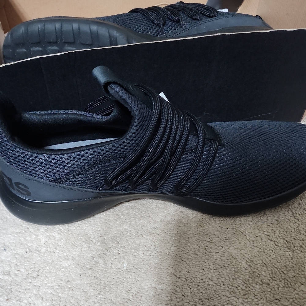 Adidas Black Sneakers with High Sock Collar and Cushioned Sole